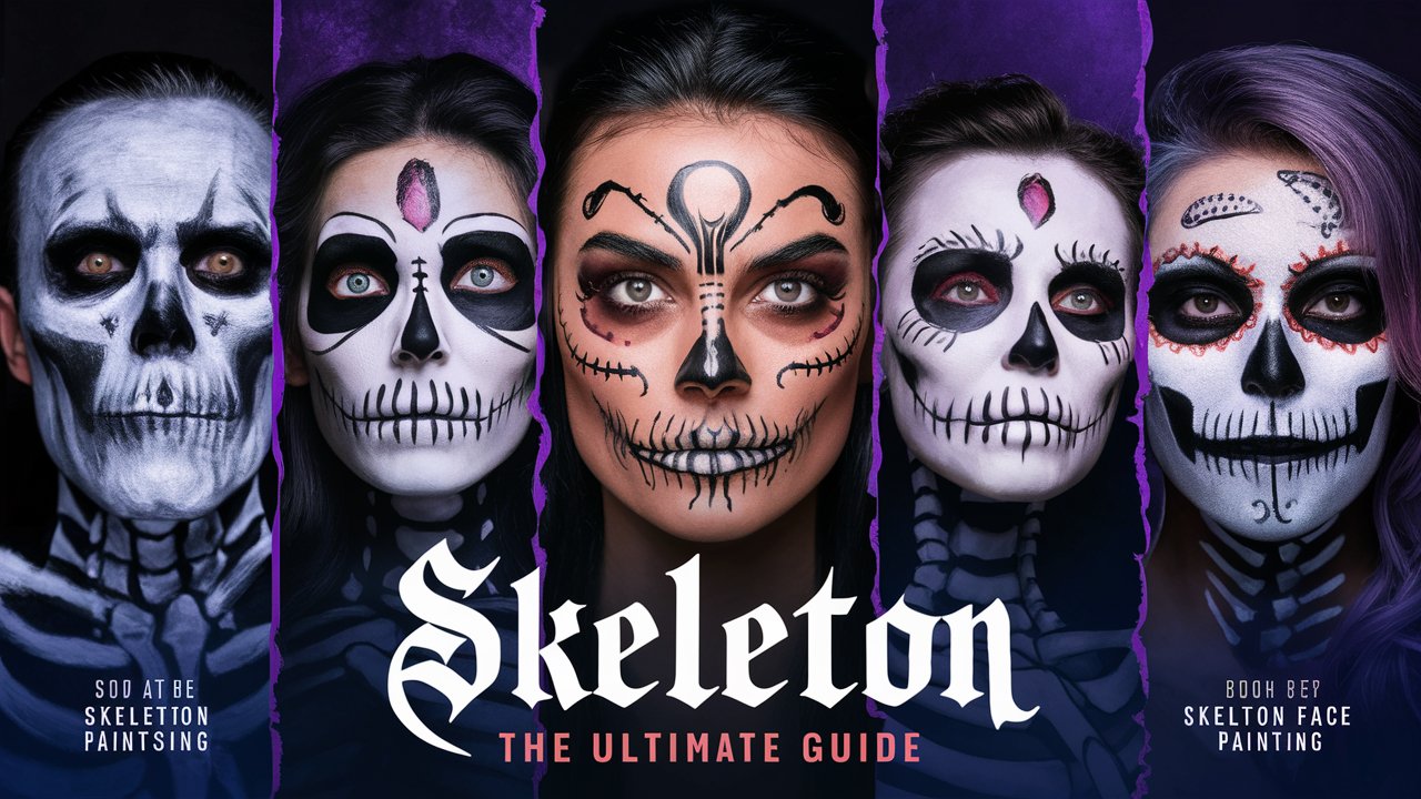skeleton face paint